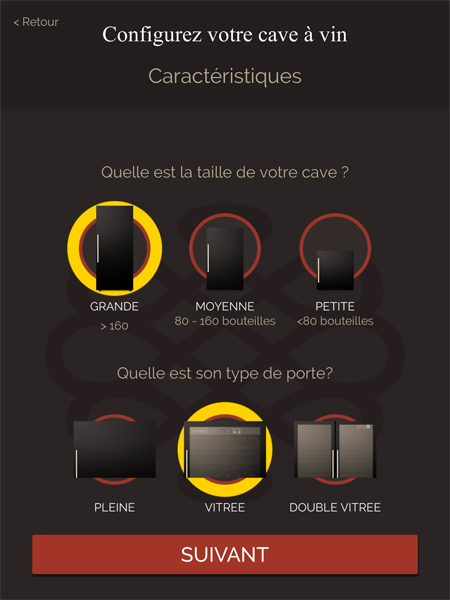 Application mobile de gestion virtuelle de cave à vin